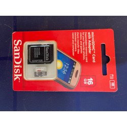 16G SANDISK MICROSDHC CARD WITH ADAPTER